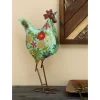 Sculptures LITTON LANE 17 In. Colorful Rooster Decorative Figurine