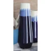 Vases LITTON LANE 20 In. Ceramic Tulip-Shaped In Blue And White Gradients Decorative Vase -Brita shop blue litton lane vases 59936 64 1000
