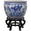 Vases Oriental Furniture Oriental Furniture 12 In. Ladies Blue And White Porcelain Fishbowl 2 Vases Oriental Furniture Oriental Furniture 12 In. Ladies Blue And White Porcelain Fishbowl -Brita shop blue oriental furniture vases bw 12fish bwld 64 1000