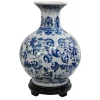 Vases Oriental Furniture Oriental Furniture 12 In. Porcelain Decorative Vase In Blue -Brita shop blue oriental furniture vases bw vase3 bwfl 64 1000