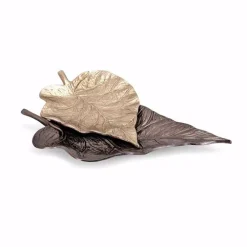 Decorative Trays IMAX Mabon Bronze Decorative Leaf Trays (Set Of 2) -Brita shop bronze imax decorative trays 14701 2 c3 1000