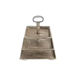 Decorative Trays 3R Studios Brown Decorative 3-Tier Tray -Brita shop brown 3r studios decorative trays ec0285 1f 1000