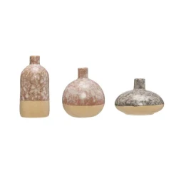 Vases 3R Studios Brown Stoneware Decorative Vase (Set Of 3)