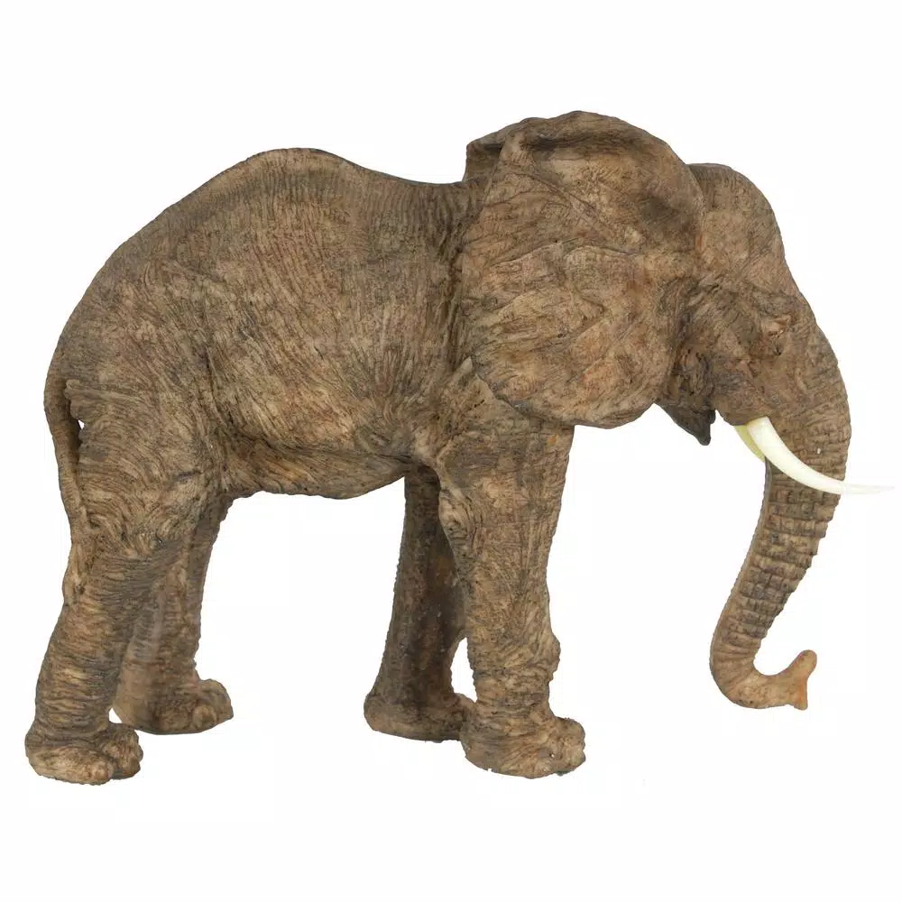 Sculptures A & B Home 10 In. Polyresin Elephant Decorative Statue 3 Sculptures A & B Home 10 In. Polyresin Elephant Decorative Statue