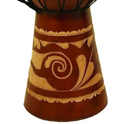 Sculptures Benzara Toca Wood And Leather Brown Djembe Drum 9 Sculptures Benzara Toca Wood And Leather Brown Djembe Drum -Brita shop brown and cream benzara sculptures bm06826 c3 1000