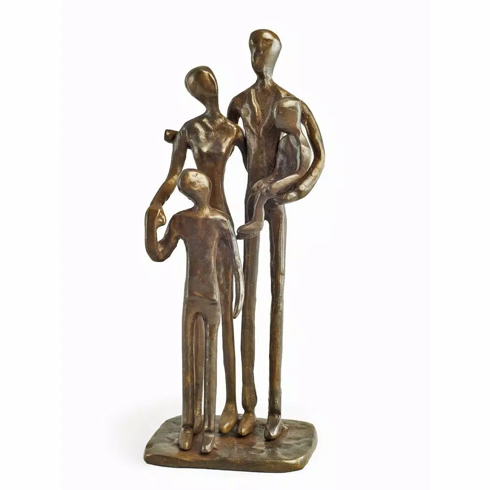Sculptures DANYA B Family Of Four Bronze Sculpture 4 Sculptures DANYA B Family Of Four Bronze Sculpture - Image 2