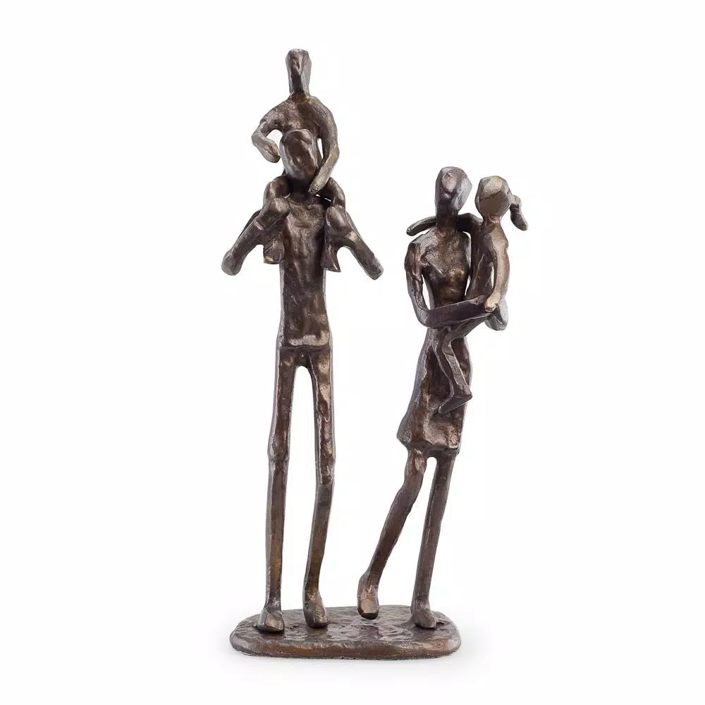 Sculptures DANYA B Parents Carrying Children Bronze Sculpture 4 Sculptures DANYA B Parents Carrying Children Bronze Sculpture - Image 2