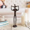Sculptures DANYA B Proud Father With Child Bronze Sculpture -Brita shop brown danya b sculptures zd3219s 64 1000