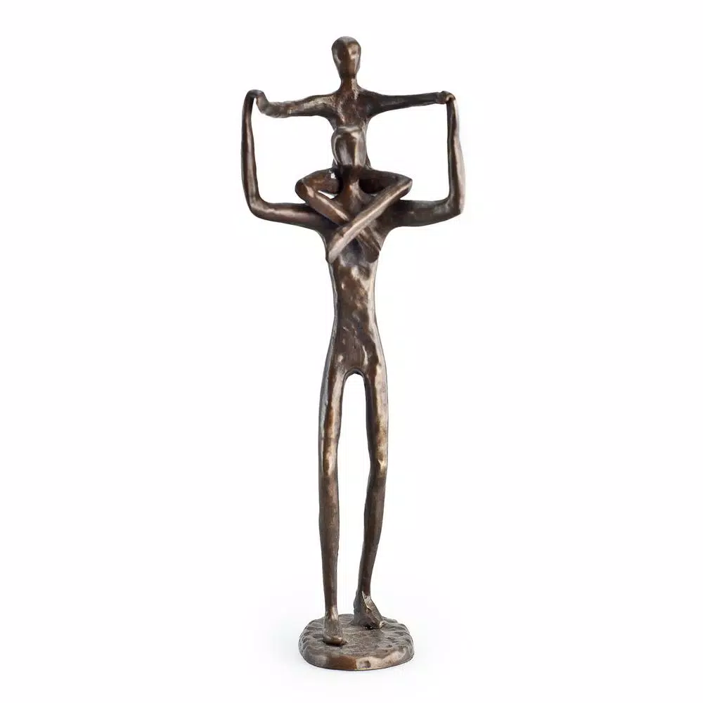 Sculptures DANYA B Proud Father With Child Bronze Sculpture 4 Sculptures DANYA B Proud Father With Child Bronze Sculpture - Image 2