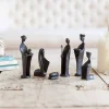 DANYA B Nativity Set Cast Iron Sculptures, Family And Kings (Set Of 7) -Brita shop brown danya b sculptures zi7108l 64 1000