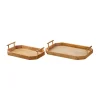 Decorative Trays Home Decorators Collection Home Decorators Collection Natural Wood Decorative Octagonal Tray (Set Of 2) -Brita shop brown home decorators collection decorative trays v192059xx 64 1000