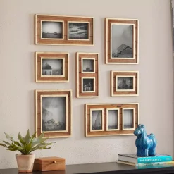 Home Decorators Collection Home Decorators Collection Natural Wood And Gold Gallery Wall Picture Frames (Set Of 7) -Brita shop brown home decorators collection picture frames 7005lwd 40 1000