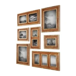 Home Decorators Collection Home Decorators Collection Natural Wood And Gold Gallery Wall Picture Frames (Set Of 7) -Brita shop brown home decorators collection picture frames 7005lwd 66 1000