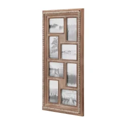 Picture Frames Home Decorators Collection 4″ X 6″ Natural Beaded Wood 8-Opening Picture Frame -Brita shop brown home decorators collection picture frames m180394xxa 66 1000