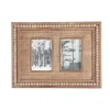 Picture Frames Home Decorators Collection 4″ X 6″ Natural Beaded Wood 2-Opening Picture Fram
