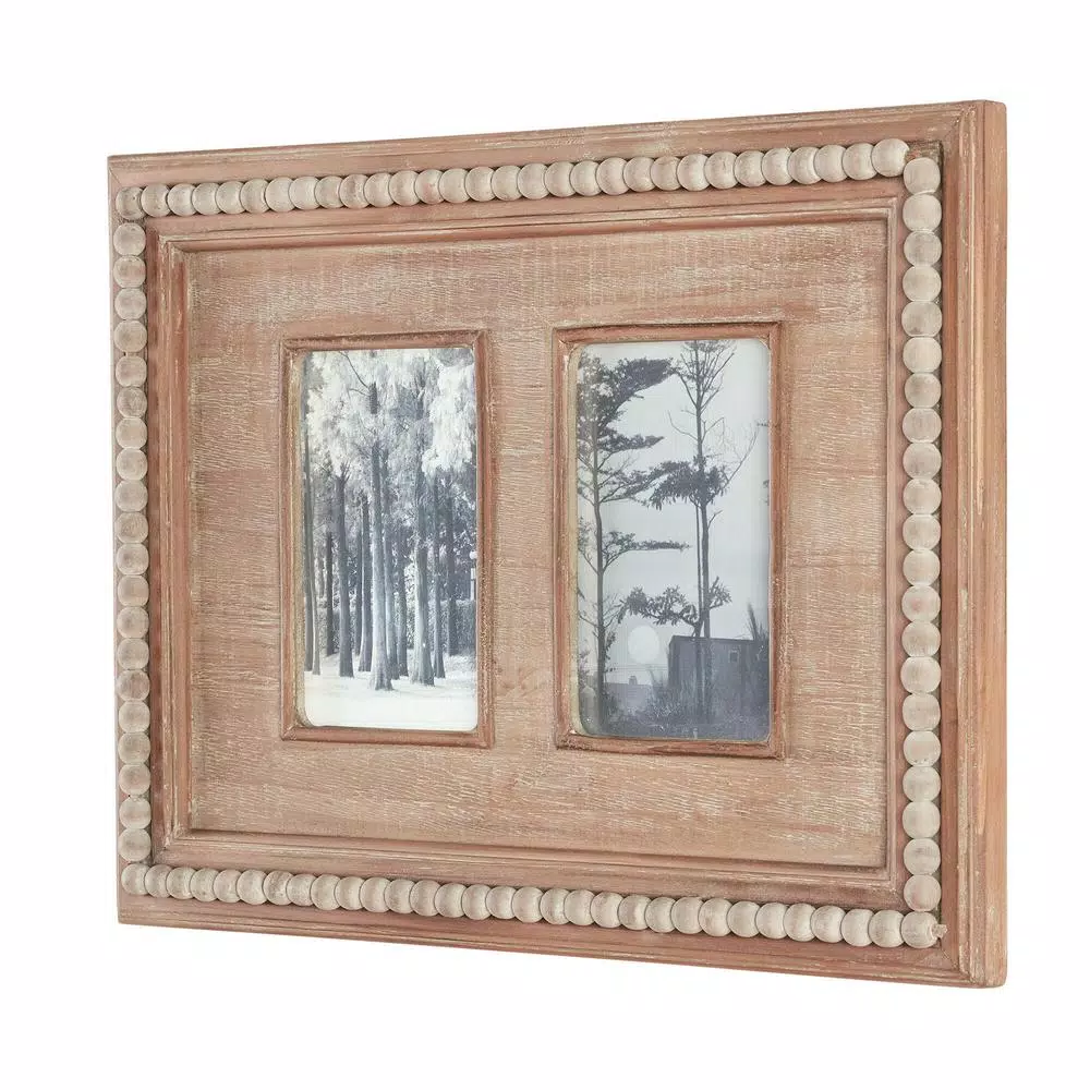 Picture Frames Home Decorators Collection 4″ X 6″ Natural Beaded Wood 2-Opening Picture Fram 8 Picture Frames Home Decorators Collection 4″ X 6″ Natural Beaded Wood 2-Opening Picture Fram - Image 6