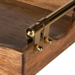 Decorative Trays Kate And Laurel Ormond Brown Decorative Tray -Brita shop brown kate and laurel decorative trays 210930 4f 1000