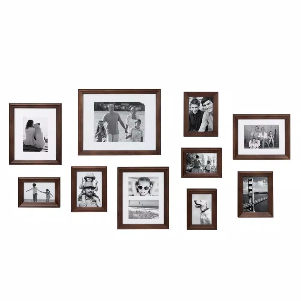 Picture Frames Kate And Laurel Bordeaux Brown Picture Frame (Set Of 10) 3 Picture Frames Kate And Laurel Bordeaux Brown Picture Frame (Set Of 10)