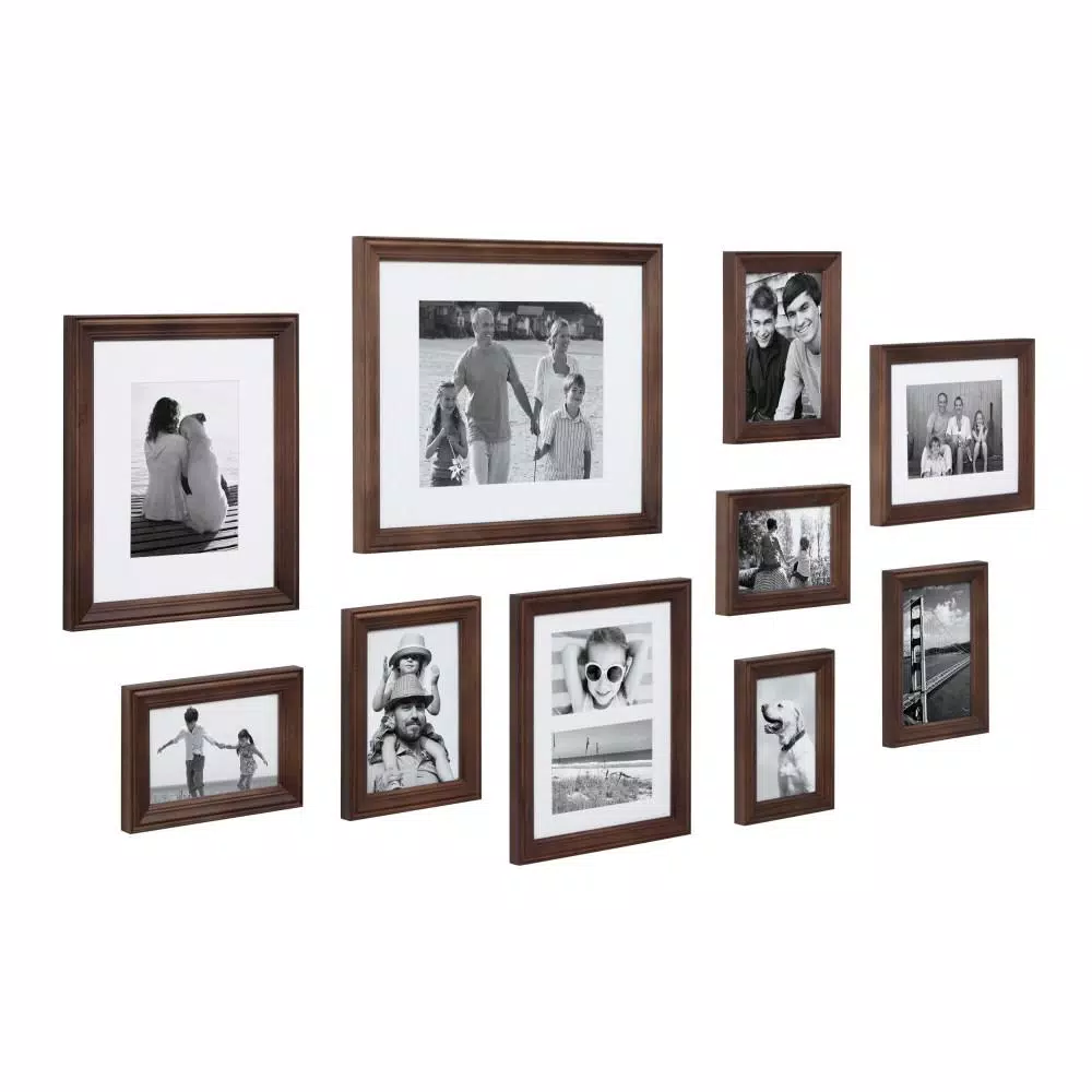 Picture Frames Kate And Laurel Bordeaux Brown Picture Frame (Set Of 10) 4 Picture Frames Kate And Laurel Bordeaux Brown Picture Frame (Set Of 10) - Image 2