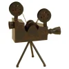 Sculptures LITTON LANE 12 In. X 15 In. Vintage Decorative Metal Movie Camera