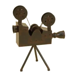 Sculptures LITTON LANE 12 In. X 15 In. Vintage Decorative Metal Movie Camera 13 Sculptures LITTON LANE 12 In. X 15 In. Vintage Decorative Metal Movie Camera -Brita shop brown litton lane sculptures 13024 c3 1000