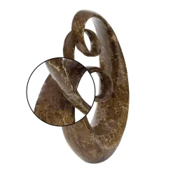 Sculptures LITTON LANE 31 In. X 15 In. Decorative Abstract Sculpture In Colored Polystone -Brita shop brown litton lane sculptures 49715 4f 1000