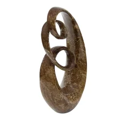 Sculptures LITTON LANE 31 In. X 15 In. Decorative Abstract Sculpture In Colored Polystone -Brita shop brown litton lane sculptures 49715 c3 1000