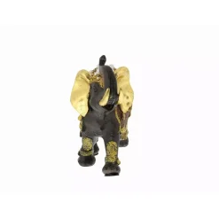 Sculptures LITTON LANE 9 In. X 10 In. Parade Elephant Decorative Figurine In Colored Polystone -Brita shop brown litton lane sculptures 69476 1f 1000