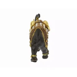 Sculptures LITTON LANE 9 In. X 10 In. Parade Elephant Decorative Figurine In Colored Polystone -Brita shop brown litton lane sculptures 69476 fa 1000