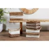 Storage Baskets LITTON LANE Rectangular Banana Leaf And Polypropylene Storage Wicker Baskets With Handles (Set Of 3) 1 Storage Baskets LITTON LANE Rectangular Banana Leaf And Polypropylene Storage Wicker Baskets With Handles (Set Of 3) -Brita shop brown litton lane storage baskets 47661 64 1000