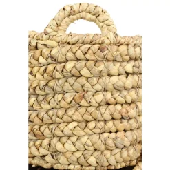 Storage Baskets LITTON LANE Round Water Hyacinth And Metal Storage Wicker Baskets (Set Of 4) 15 Storage Baskets LITTON LANE Round Water Hyacinth And Metal Storage Wicker Baskets (Set Of 4) -Brita shop brown litton lane storage baskets 99899 44 1000