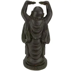 Sculptures Oriental Furniture Oriental Furniture 3 Ft. Tall Standing Laughing Buddha Decorative Statue -Brita shop brown oriental furniture sculptures sta bud41 4f 1000
