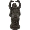 Sculptures Oriental Furniture Oriental Furniture 3 Ft. Tall Standing Laughing Buddha Decorative Statue