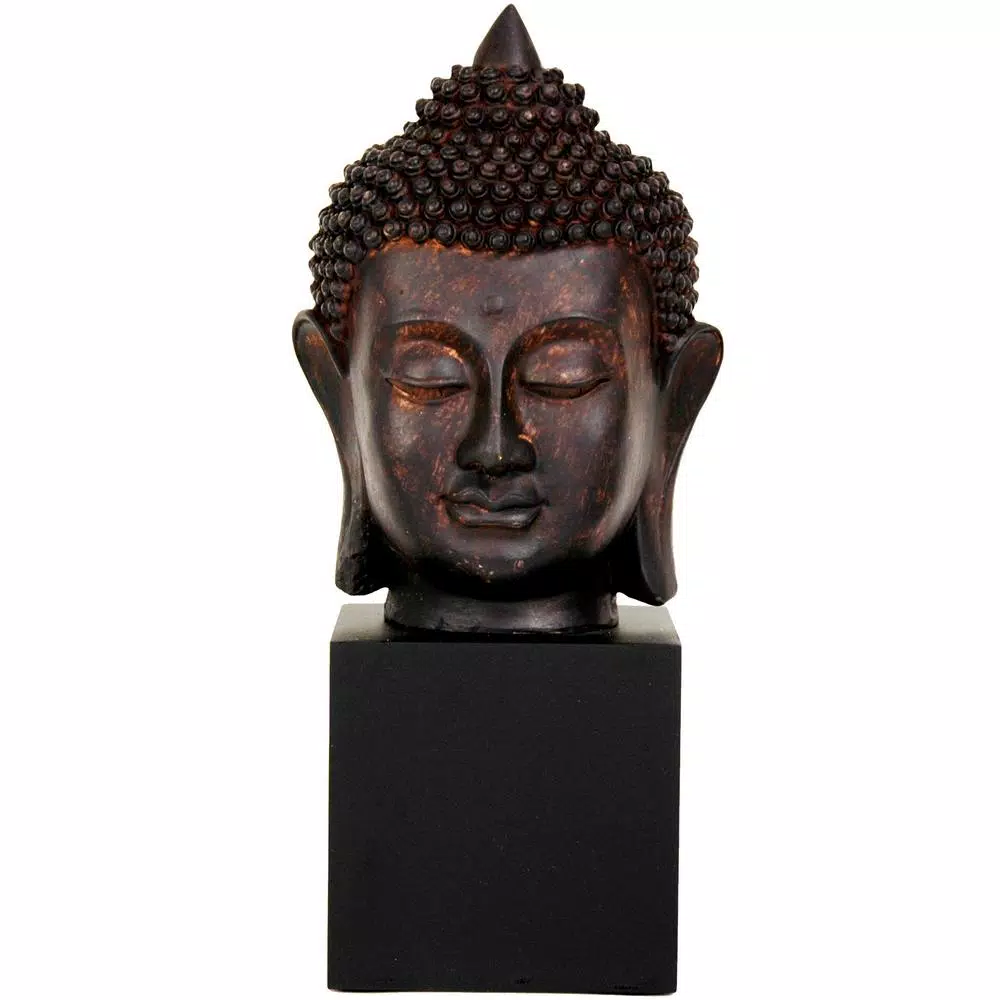 Sculptures Oriental Furniture Oriental Furniture 10 In. Thai Buddha Head Decorative Statue 3 Sculptures Oriental Furniture Oriental Furniture 10 In. Thai Buddha Head Decorative Statue