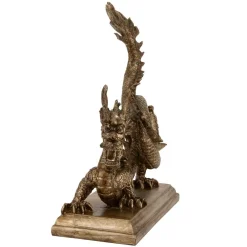 Sculptures Oriental Furniture Oriental Furniture 11 In. Chinese Dragon Decorative Statue -Brita shop brown oriental furniture sculptures sta dragon1 4f 1000