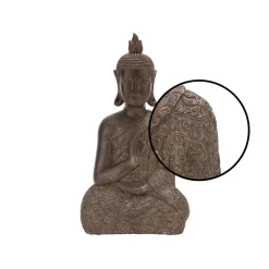 Sculptures LITTON LANE Polystone Meditating Thai Buddha Sculpture 11 Sculptures LITTON LANE Polystone Meditating Thai Buddha Sculpture -Brita shop brown sculptures 44677 4f 1000