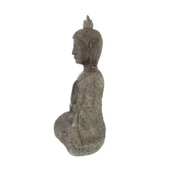 Sculptures LITTON LANE Polystone Meditating Thai Buddha Sculpture 9 Sculptures LITTON LANE Polystone Meditating Thai Buddha Sculpture -Brita shop brown sculptures 44677 e1 1000