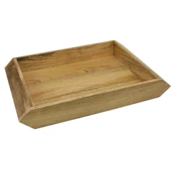 Decorative Trays Stonebriar Collection Brown Square Wood Trays