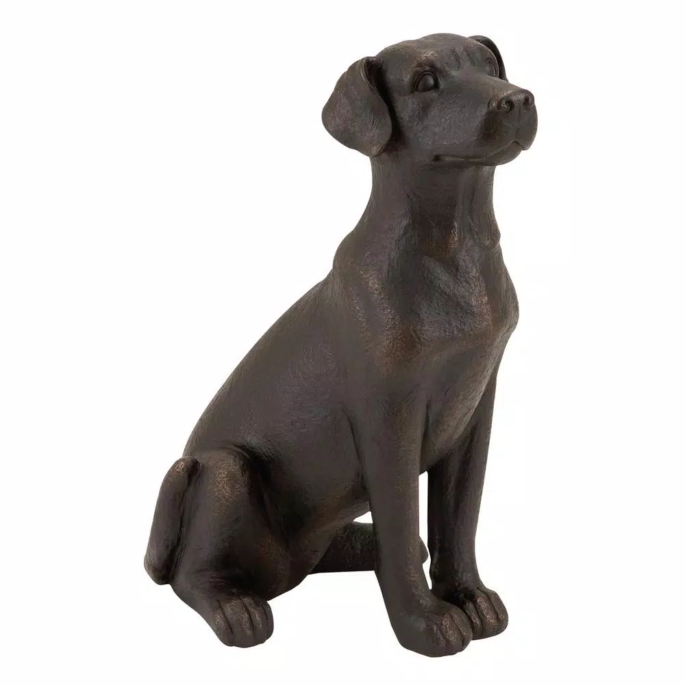 Sculptures LITTON LANE 16 In. Bronze Labradore Decorative Figurine 5 Sculptures LITTON LANE 16 In. Bronze Labradore Decorative Figurine - Image 3