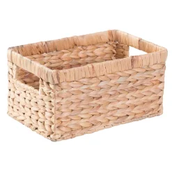 Storage Baskets Vintiquewise Natural Water Hyacinth Rectangular Storage Bin Basket 10 Storage Baskets Vintiquewise Natural Water Hyacinth Rectangular Storage Bin Basket -Brita shop brown vintiquewise storage baskets qi003544 s 4f 1000