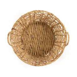 Storage Baskets Zentique Round Handmade Wicker Sparsed Water Hyacinth Large Basket With Handles 9 Storage Baskets Zentique Round Handmade Wicker Sparsed Water Hyacinth Large Basket With Handles -Brita shop brown zentique storage baskets zengn b21 l 4f 1000