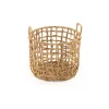 Storage Baskets Zentique Round Handmade Wicker Sparsed Water Hyacinth Medium Basket With Handles 2 Storage Baskets Zentique Round Handmade Wicker Sparsed Water Hyacinth Medium Basket With Handles -Brita shop brown zentique storage baskets zengn b21 m 64 1000