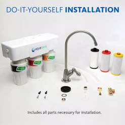 Water Filtration Systems Aquasana 3-Stage Under Counter Water Filtration System With Faucet In Brushed Nickel 29 Water Filtration Systems Aquasana 3-Stage Under Counter Water Filtration System With Faucet In Brushed Nickel -Brita shop brushed nickel aquasana under sink water filters thd 5300 55 76 1000