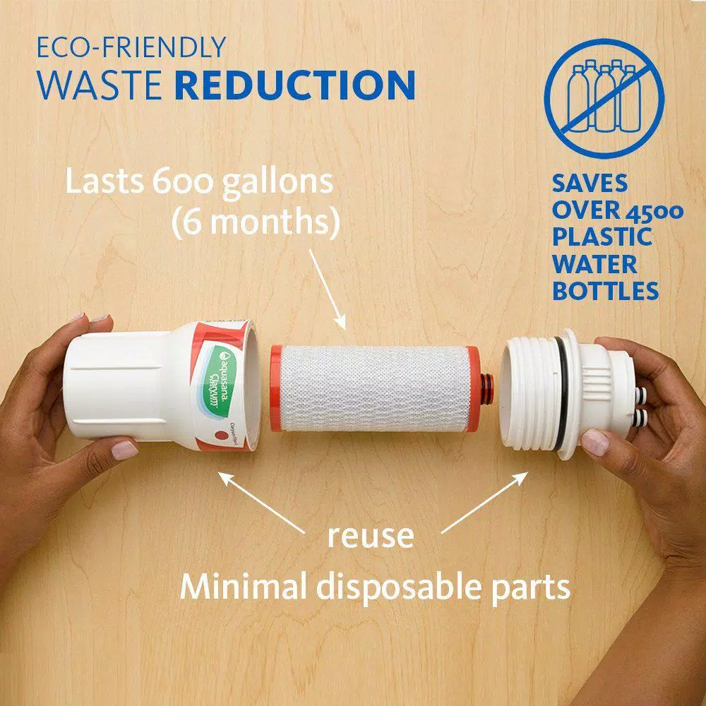 Water Filtration Systems Aquasana 3-Stage Under Counter Water Filtration System With Faucet In Brushed Nickel 14 Water Filtration Systems Aquasana 3-Stage Under Counter Water Filtration System With Faucet In Brushed Nickel - Image 12