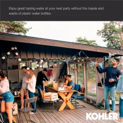 Water Filtration Systems KOHLER Clarity Explore Recreational Water Filter Cartridge System In Charcoal Ombre -Brita shop charcoal ombre kohler countertop water filters k 20855 crb 66 1000