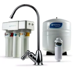 Water Filtration Systems Aquasana OptimH2O Reverse Osmosis Claryum Under-Counter Water Filtration System With Chrome Finish Faucet