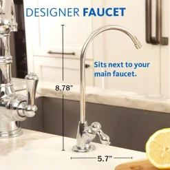 Water Filtration Systems Aquasana 3-Stage Max Flow Under Counter Water Filtration System With Faucet In Chrome -Brita shop chrome aquasana under sink water filters thd 5300 56 76 1000 1