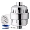 Showerhead Filters ISPRING 15-Stage High Output Universal Shower Filter Water Filtration System With Replaceable Cartridge In Chrome -Brita shop chrome ispring fixed shower heads sf2s 64 1000