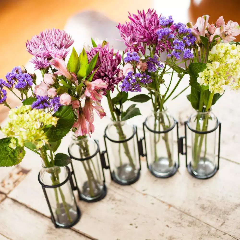 Vases DANYA B Snake 8 In. Hinged 5-Bottle Vase 6 Vases DANYA B Snake 8 In. Hinged 5-Bottle Vase - Image 4