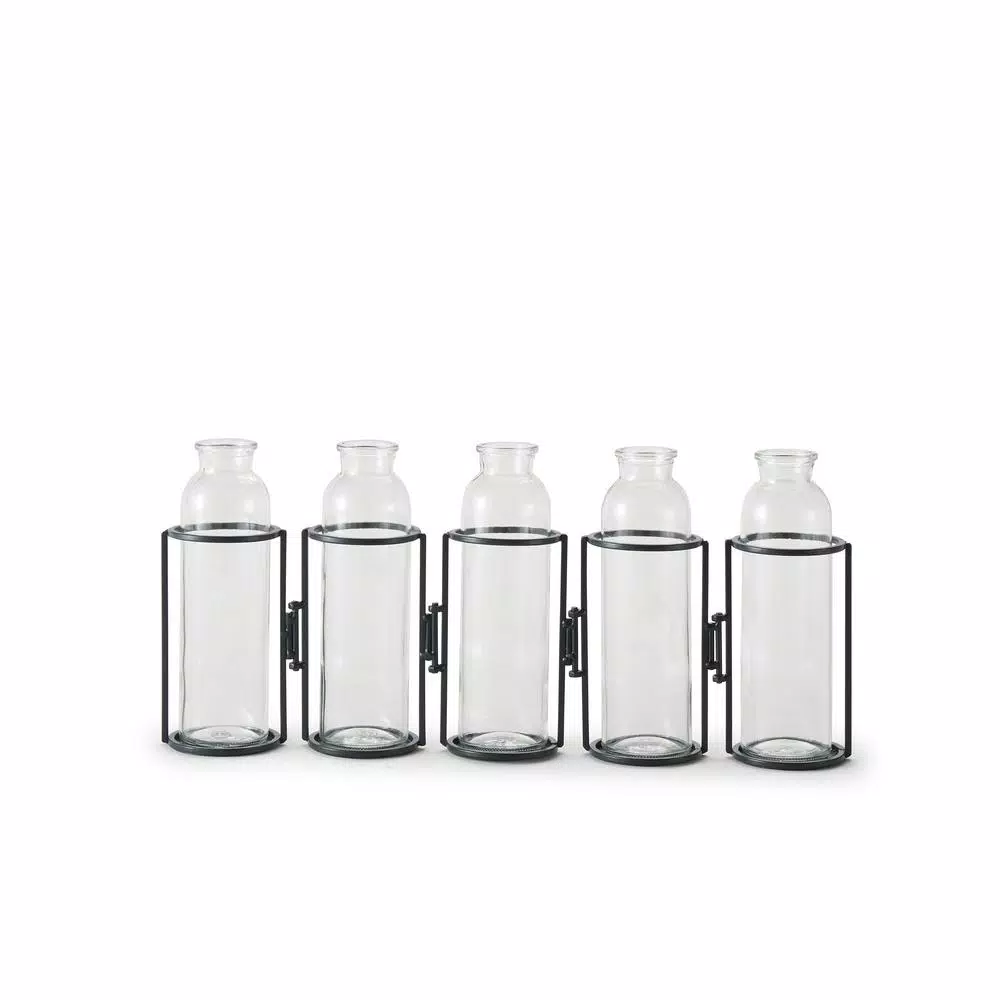 Vases DANYA B Snake 8 In. Hinged 5-Bottle Vase 5 Vases DANYA B Snake 8 In. Hinged 5-Bottle Vase - Image 3